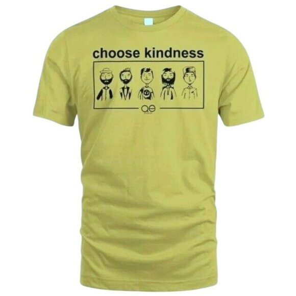 Pride LGBTQ Official Queer Eye Choose Kindness Cast Yellow T-Shirt  XS New n Pkg - Picture 1 of 3